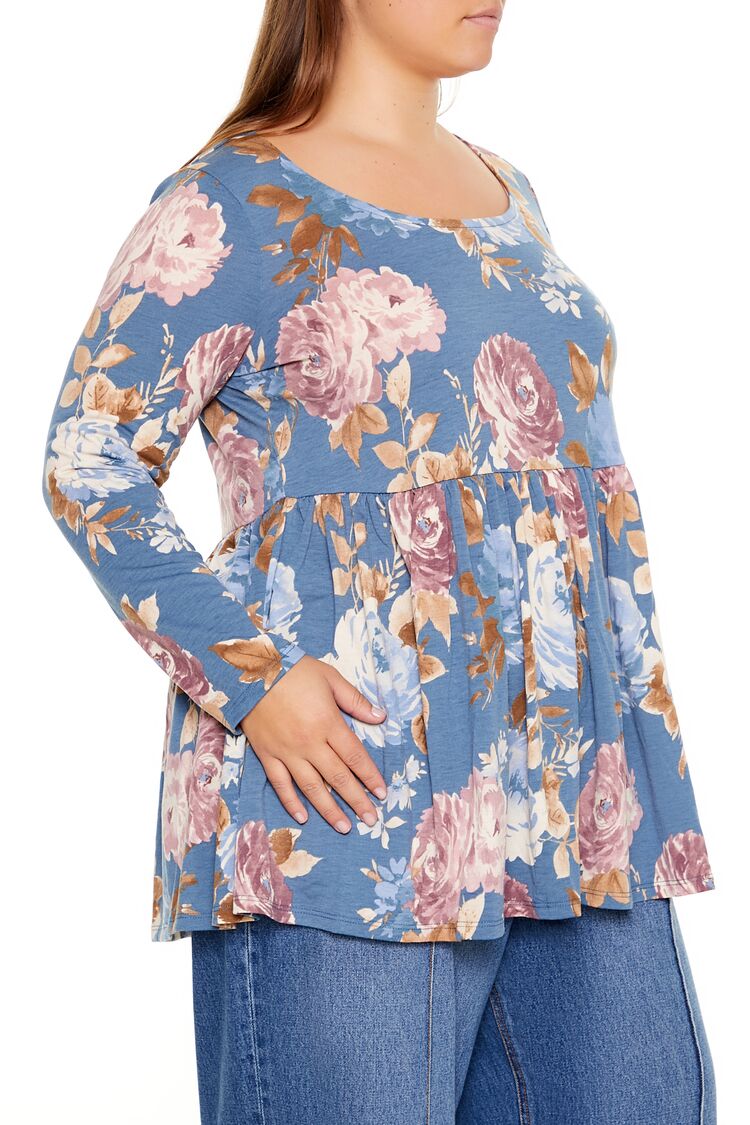 Plus Size Floral Print Flounce Top | Forever 21 discount