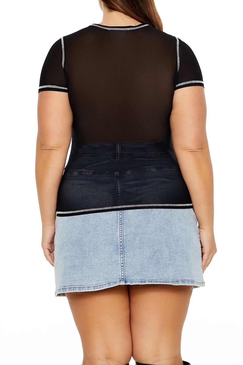 Plus Size Bustier Graphic Baby Tee | Forever 21 online
