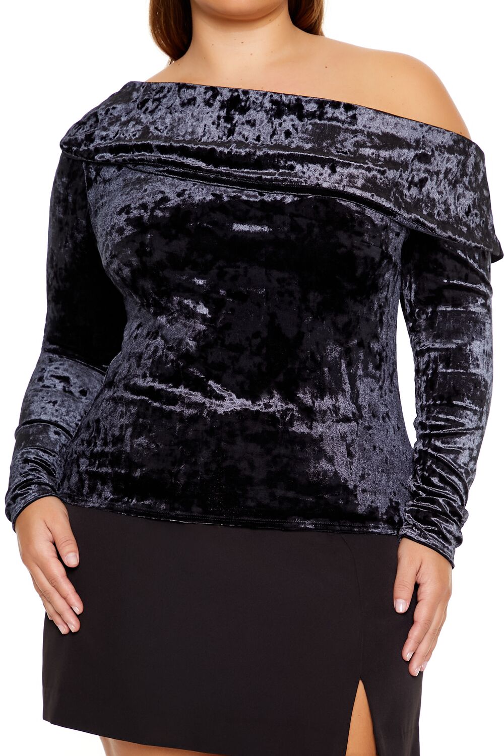 Plus Size Velvet Off-the-Shoulder Top | Forever 21 sale