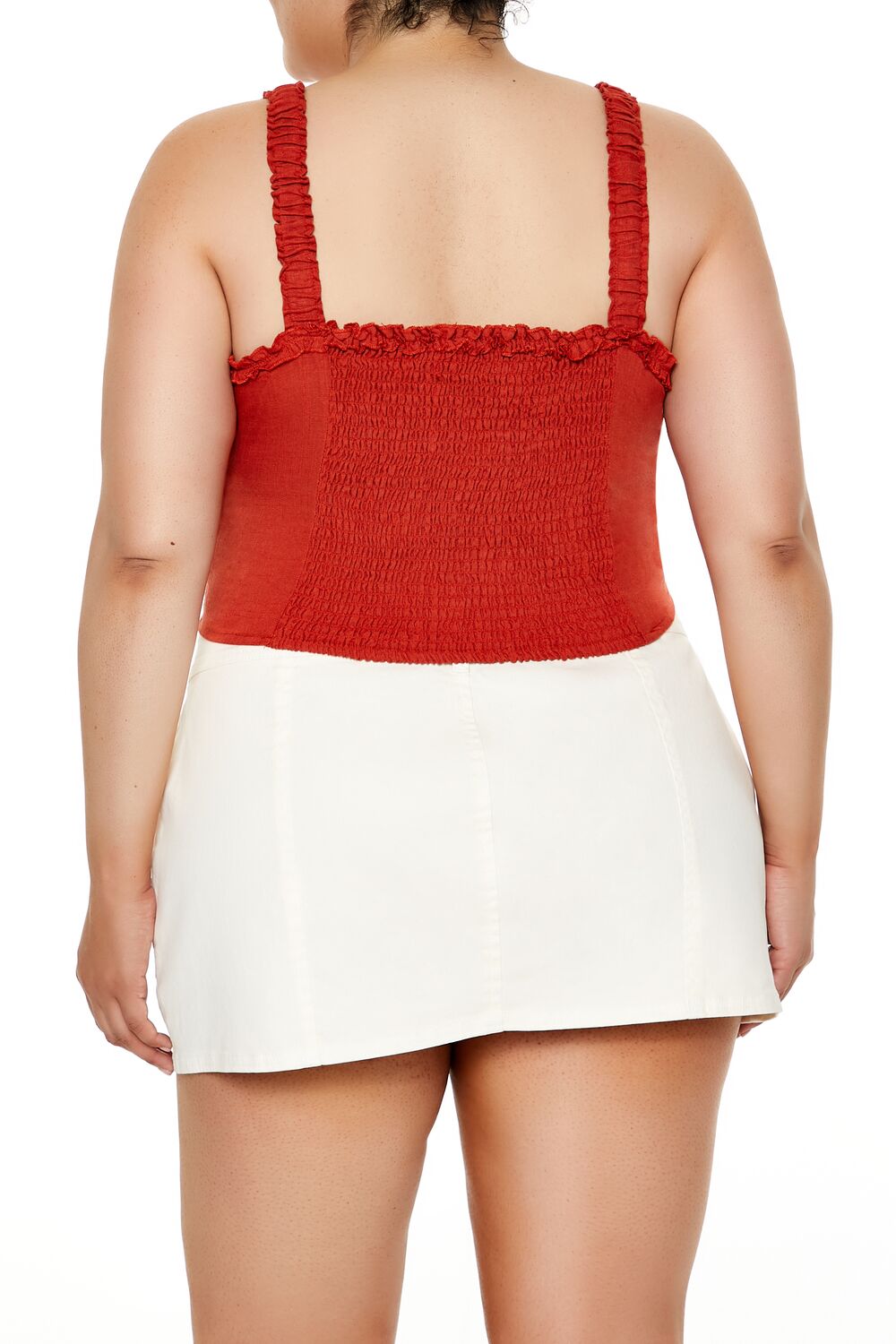 Plus Size Ruffle-Trim Crop Top | Forever 21 US