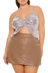 Plus Size Sequin Cropped Cami | Forever 21 online