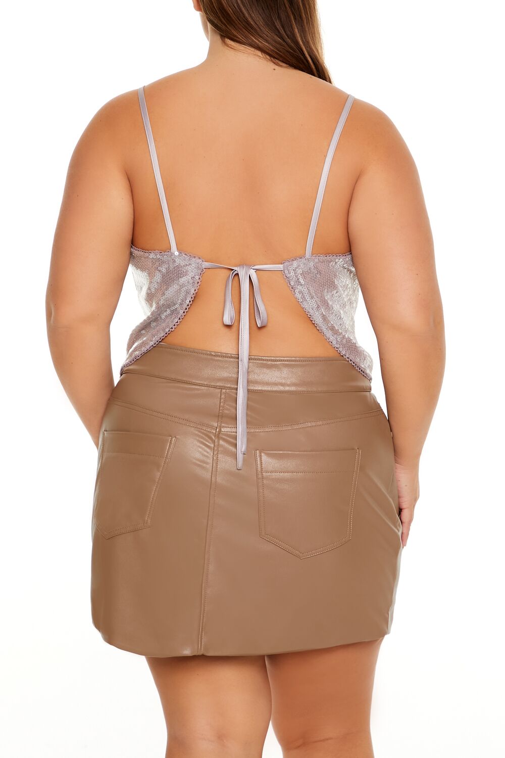 Plus Size Sequin Cropped Cami | Forever 21 online