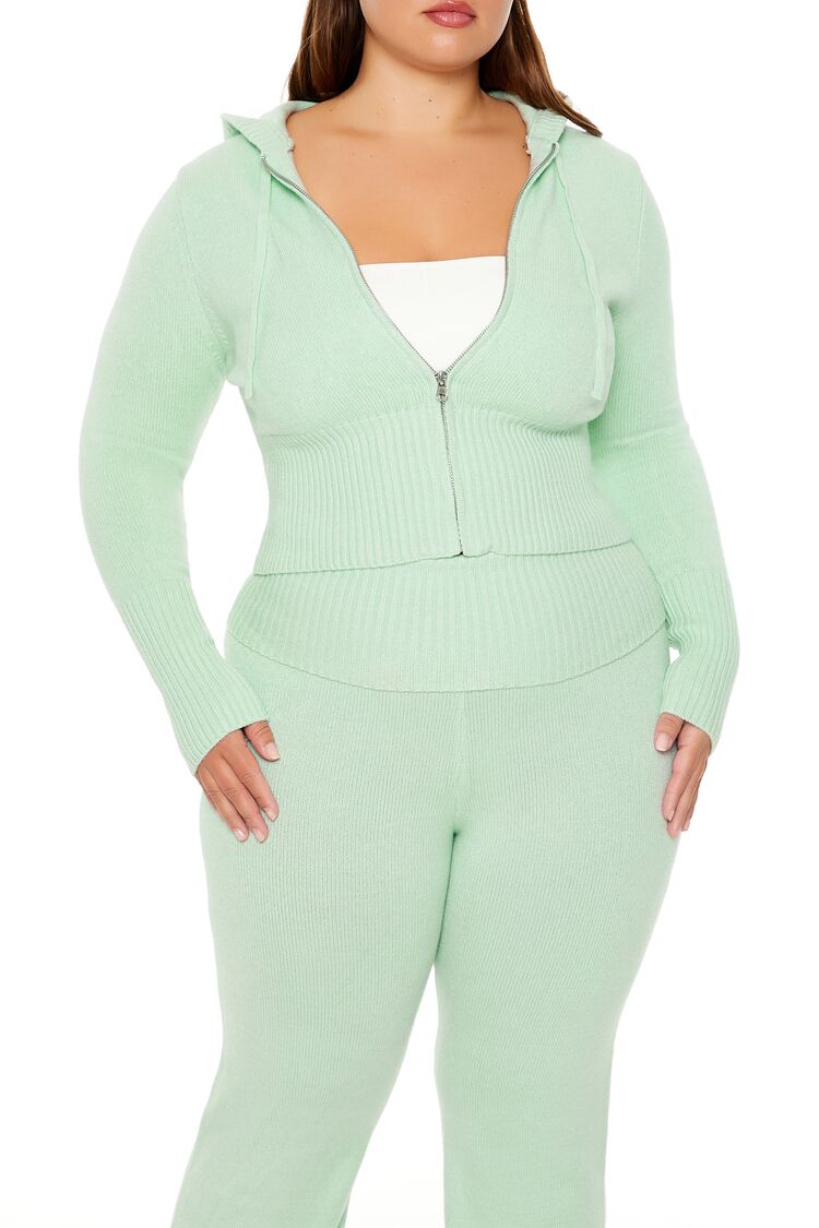 Plus Size Zip-Up Hooded Sweater | Forever 21 near me