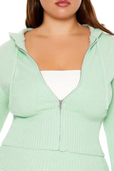 Plus Size Zip-Up Hooded Sweater | Forever 21 near me
