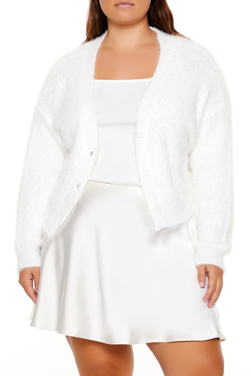Plus Size Fuzzy Cardigan Sweater | Forever 21 sale