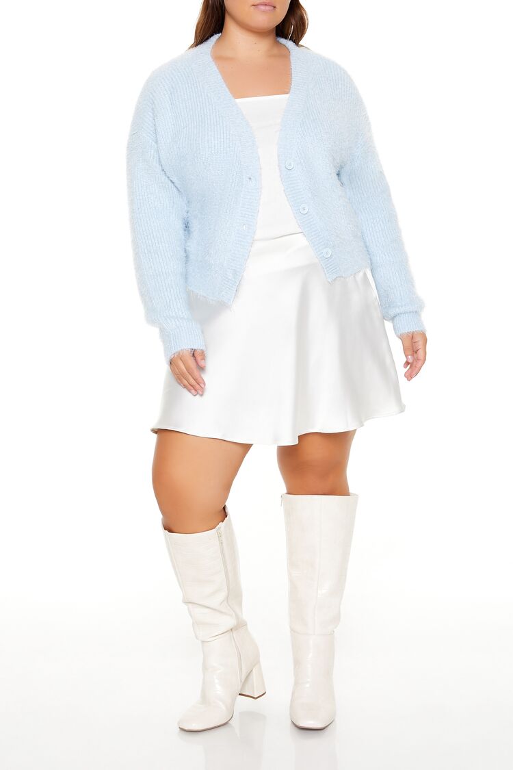 Plus Size Fuzzy Cardigan Sweater | Forever 21 sale