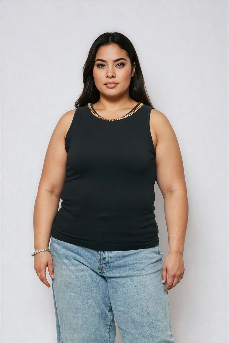 Plus Size Seamless Chain-Trim Tank | Forever 21 on sale