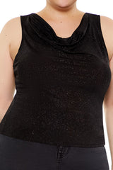 Plus Size Glitter Knit Cowl Tank Top | Forever 21 on sale