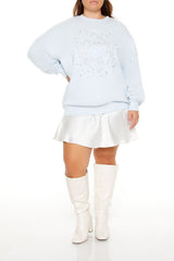 Plus Size Beaded Pisces Pullover | Forever 21 discount