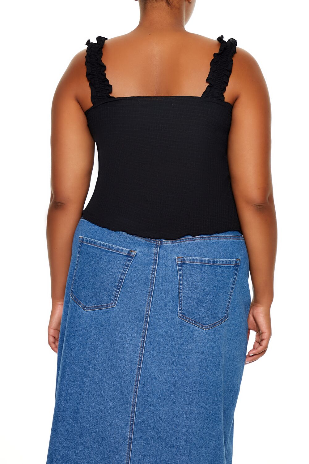 Plus Size Ruffle-Strap Tank Top | Forever 21 US