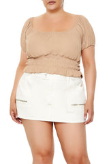 Plus Size Ribbed Knit Crop Top | Forever 21 outlet