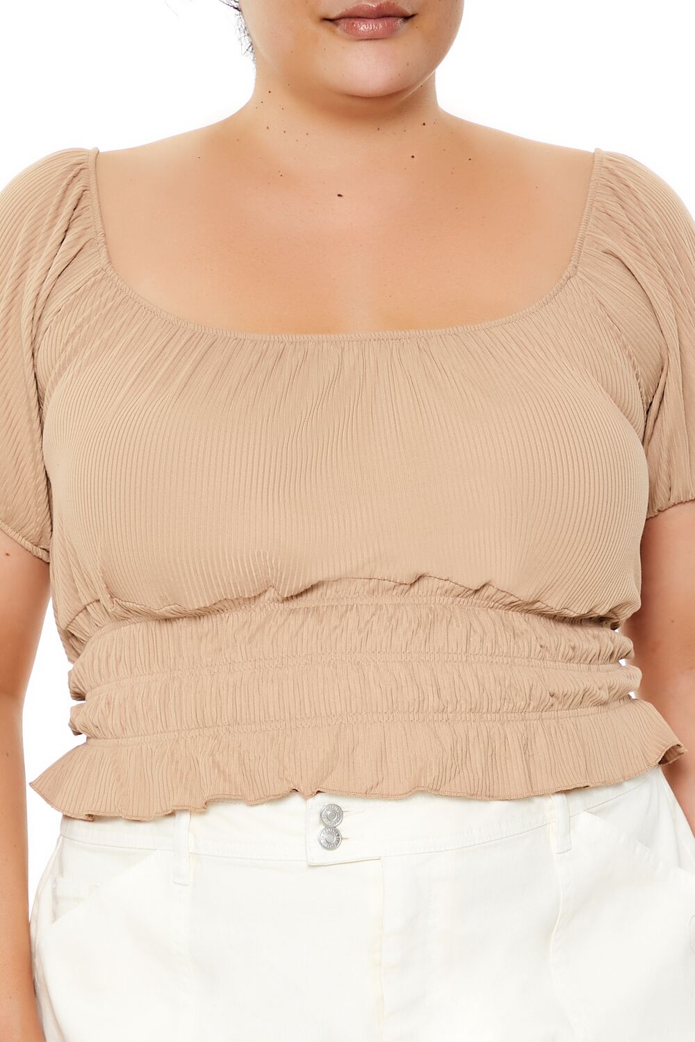 Plus Size Ribbed Knit Crop Top | Forever 21 outlet