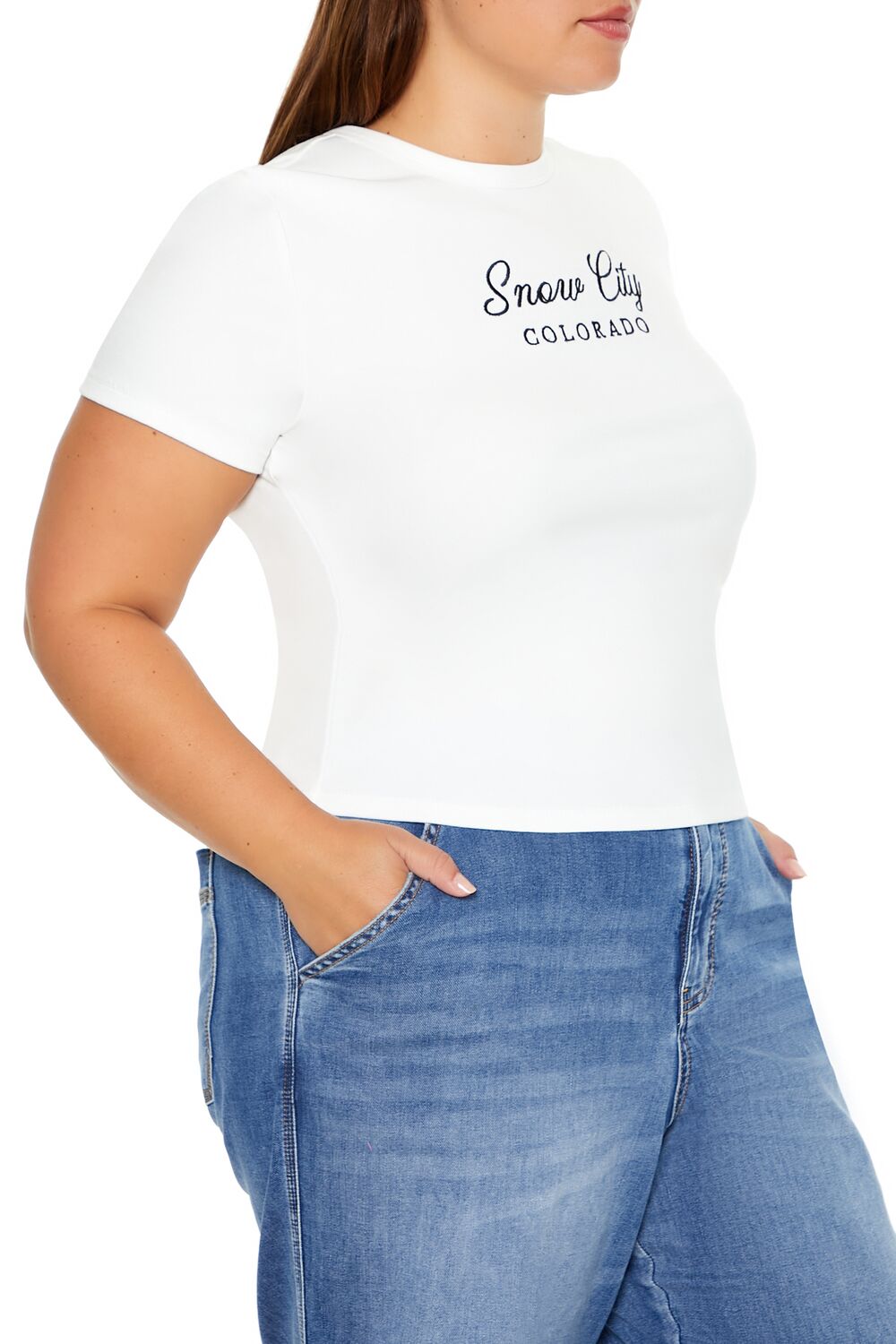Plus Size Snow City Baby Tee | Forever 21 online