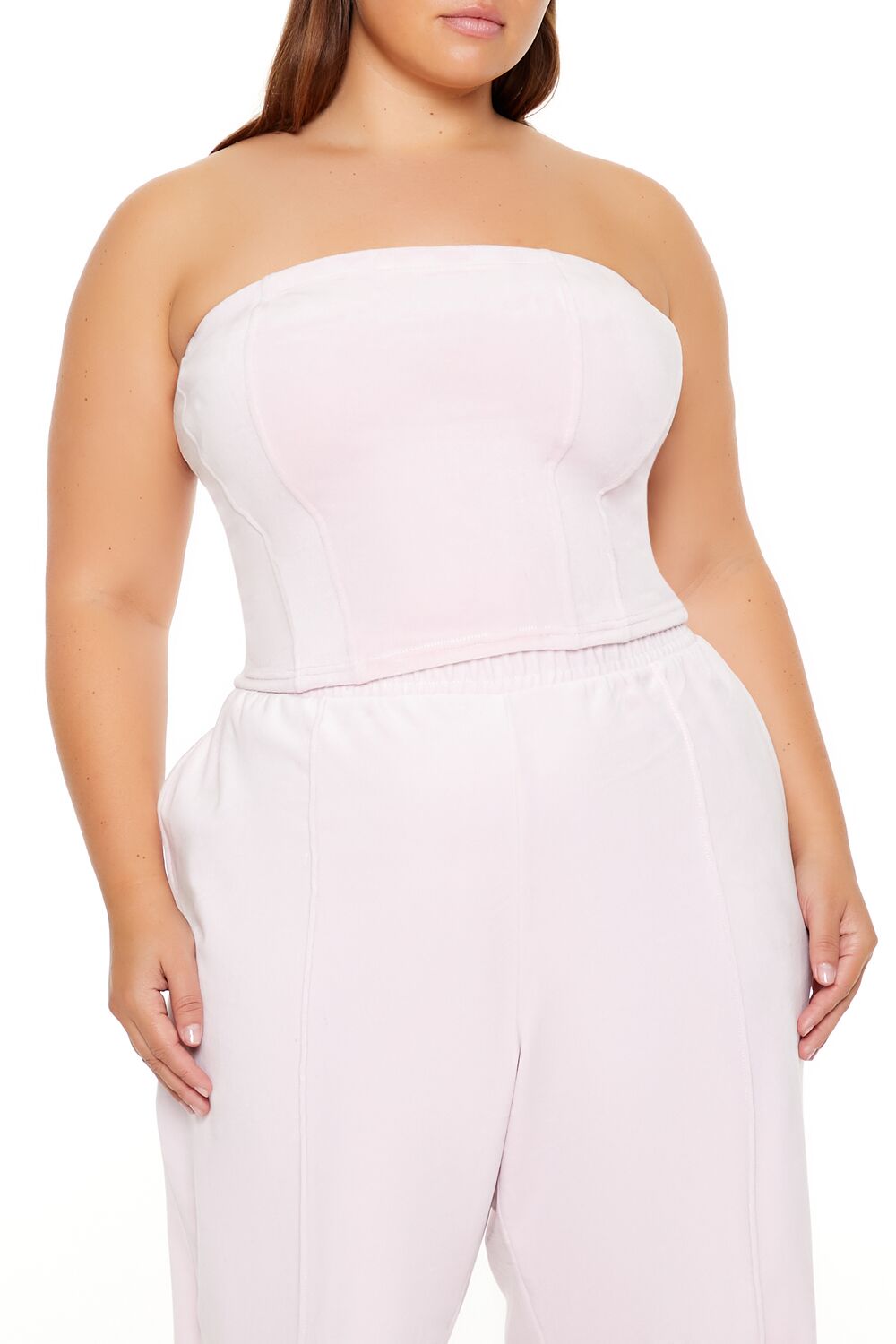 Plus Size Velour Cropped Tube Top | Forever 21 sale