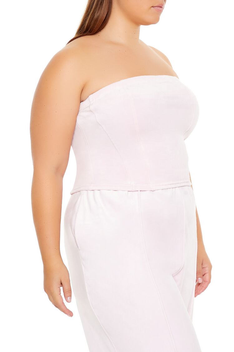 Plus Size Velour Cropped Tube Top | Forever 21 sale