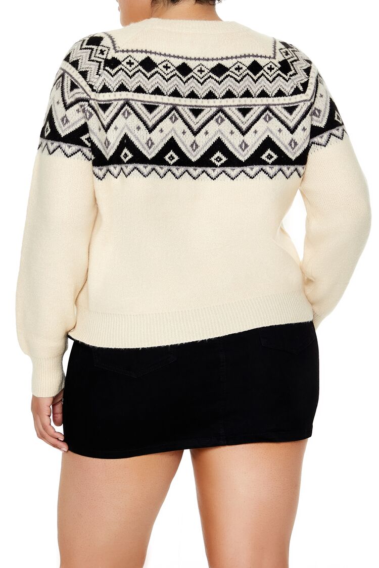 Plus Size Geo Print Sweater | Forever 21 discount