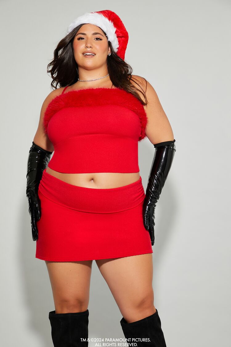 Plus Size Mean Girls Faux Fur Sweater-Knit Cami | Forever 21 sale