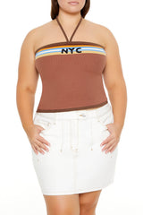 Plus Size NYC Halter Crop Top | Forever 21 on sale