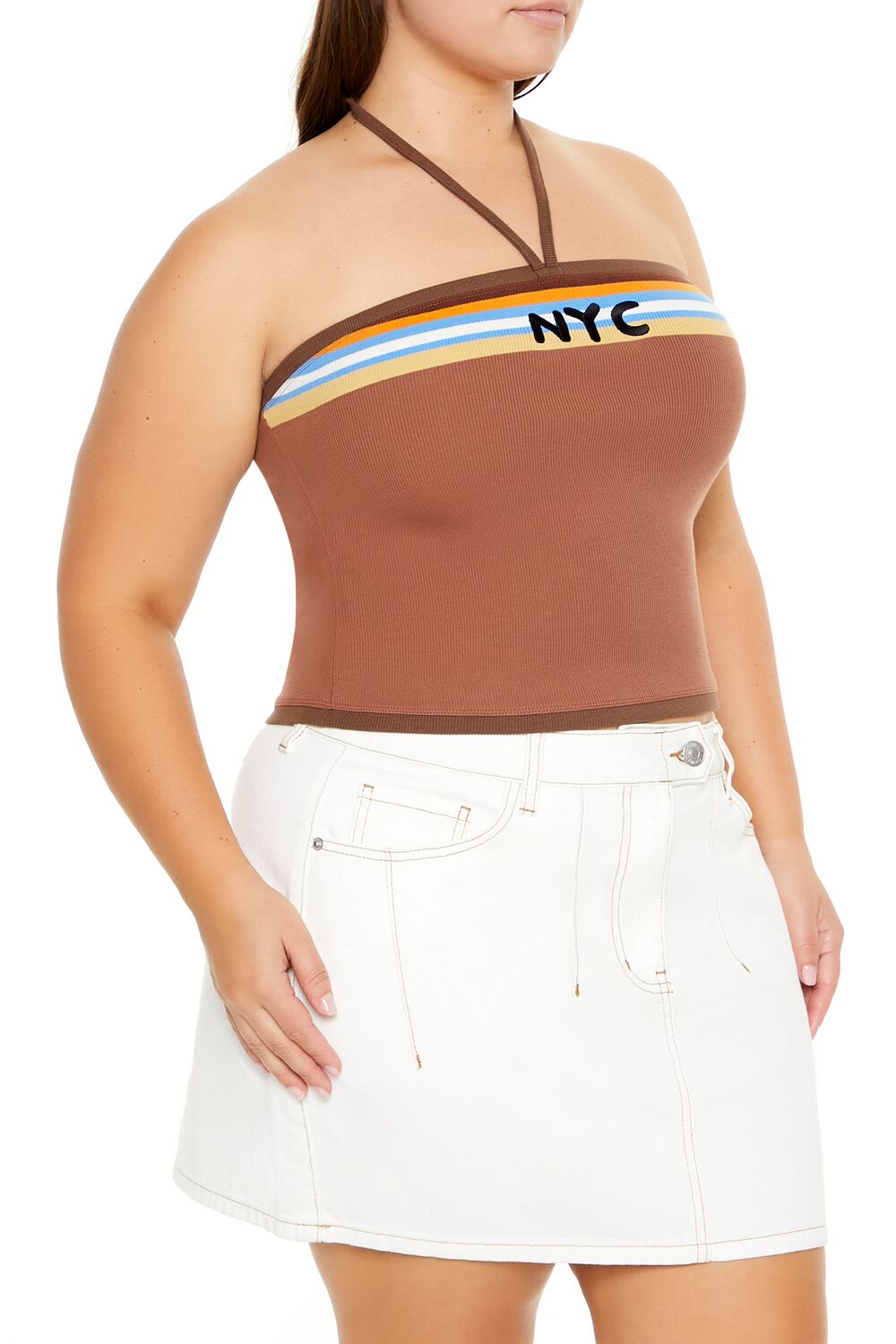 Plus Size NYC Halter Crop Top | Forever 21 on sale