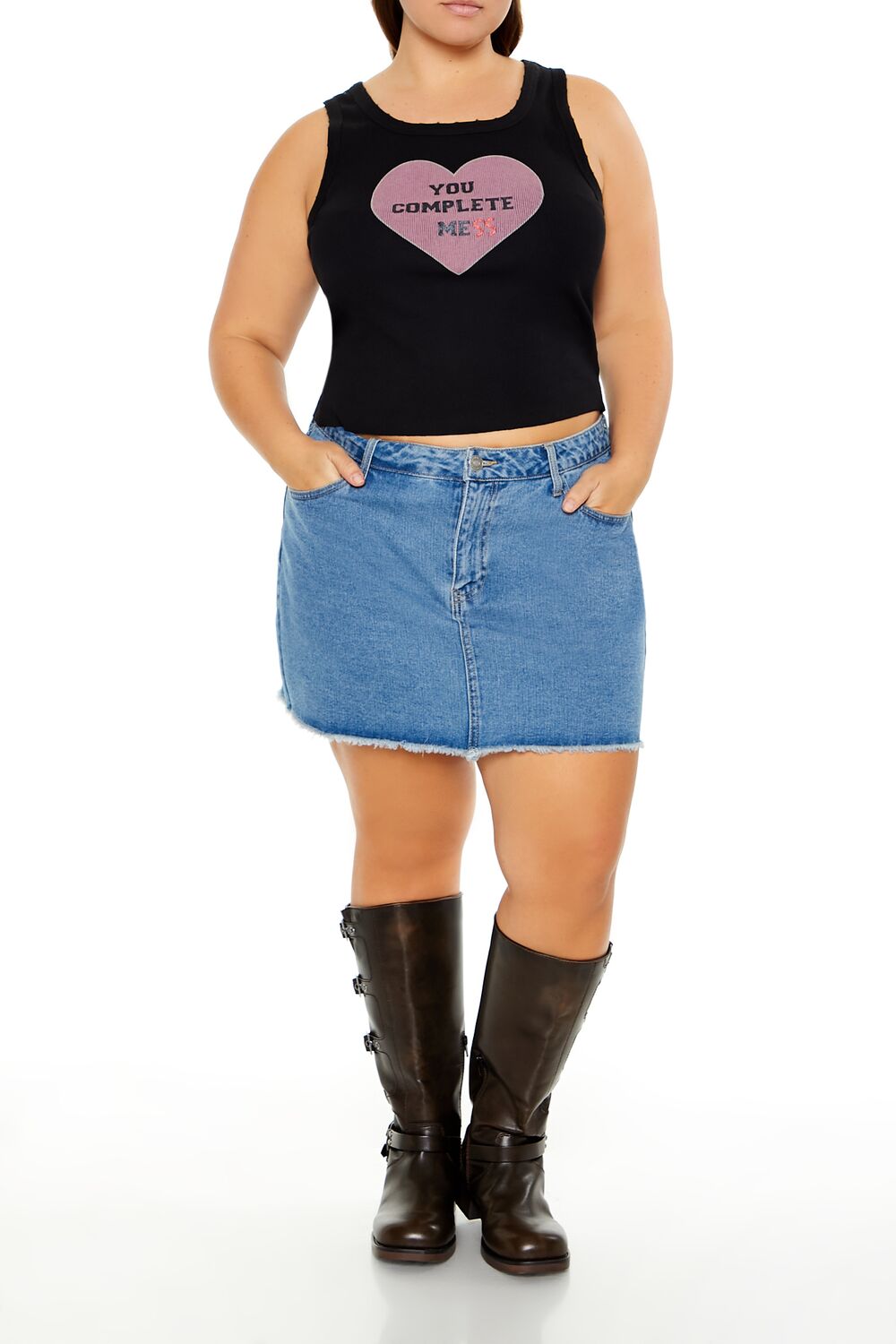 Plus Size Complete Mess Tank Top | Forever 21 US