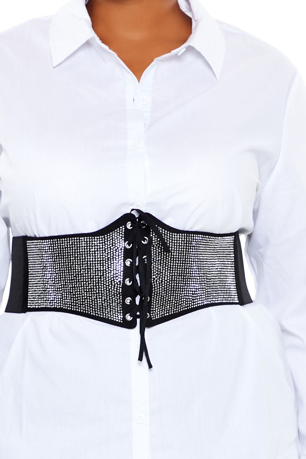 Plus Size Rhinestone Belt Shirt | Forever 21 outlet