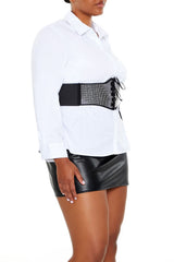 Plus Size Rhinestone Belt Shirt | Forever 21 outlet