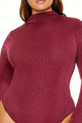 Plus Size Glitter Cowl Thong Bodysuit | Forever 21 discount