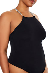 Plus Size Faux Gem Sweater-Knit Bodysuit | Forever 21 online
