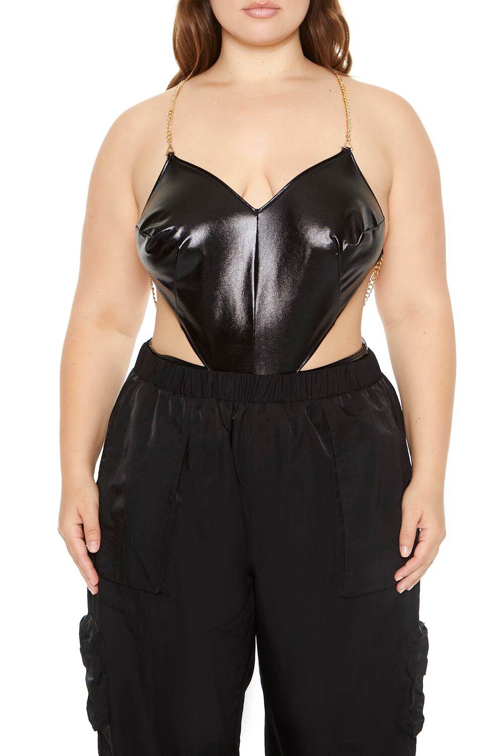 Plus Size Cutout Chain Bodysuit | Forever 21 near me