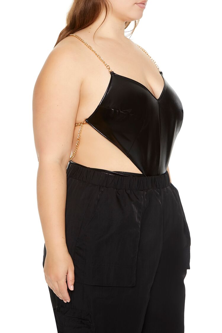 Plus Size Cutout Chain Bodysuit | Forever 21 near me