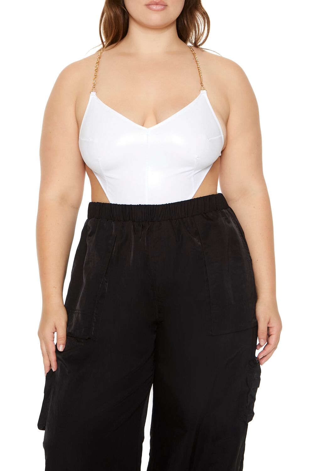 Plus Size Cutout Chain Bodysuit | Forever 21 near me