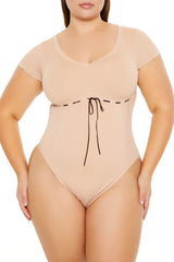 Plus Size Seamless Ribbon-Trim Bodysuit | Forever 21 on sale