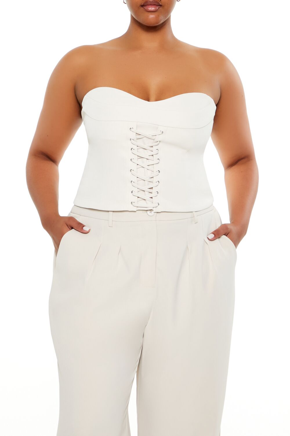 Plus Size Lace-Up Tube Top | Forever 21 discount
