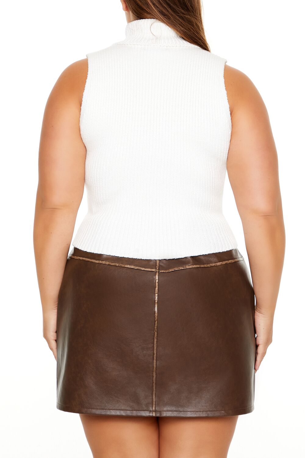 Plus Size Turtleneck Sweater-Knit Tank Top | Forever 21 US