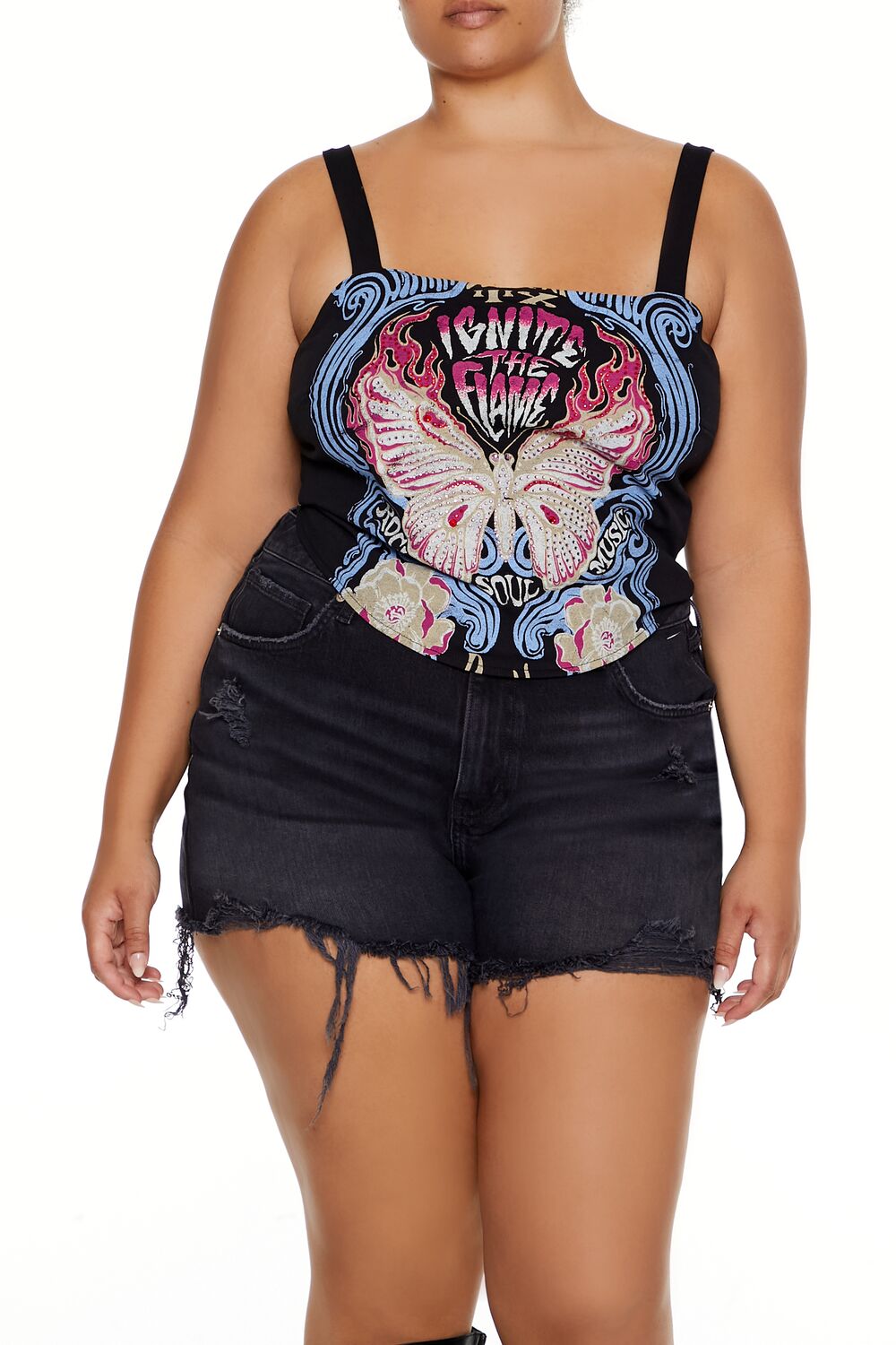 Plus Size Ignite the Flame Crop Top | Forever 21 near me