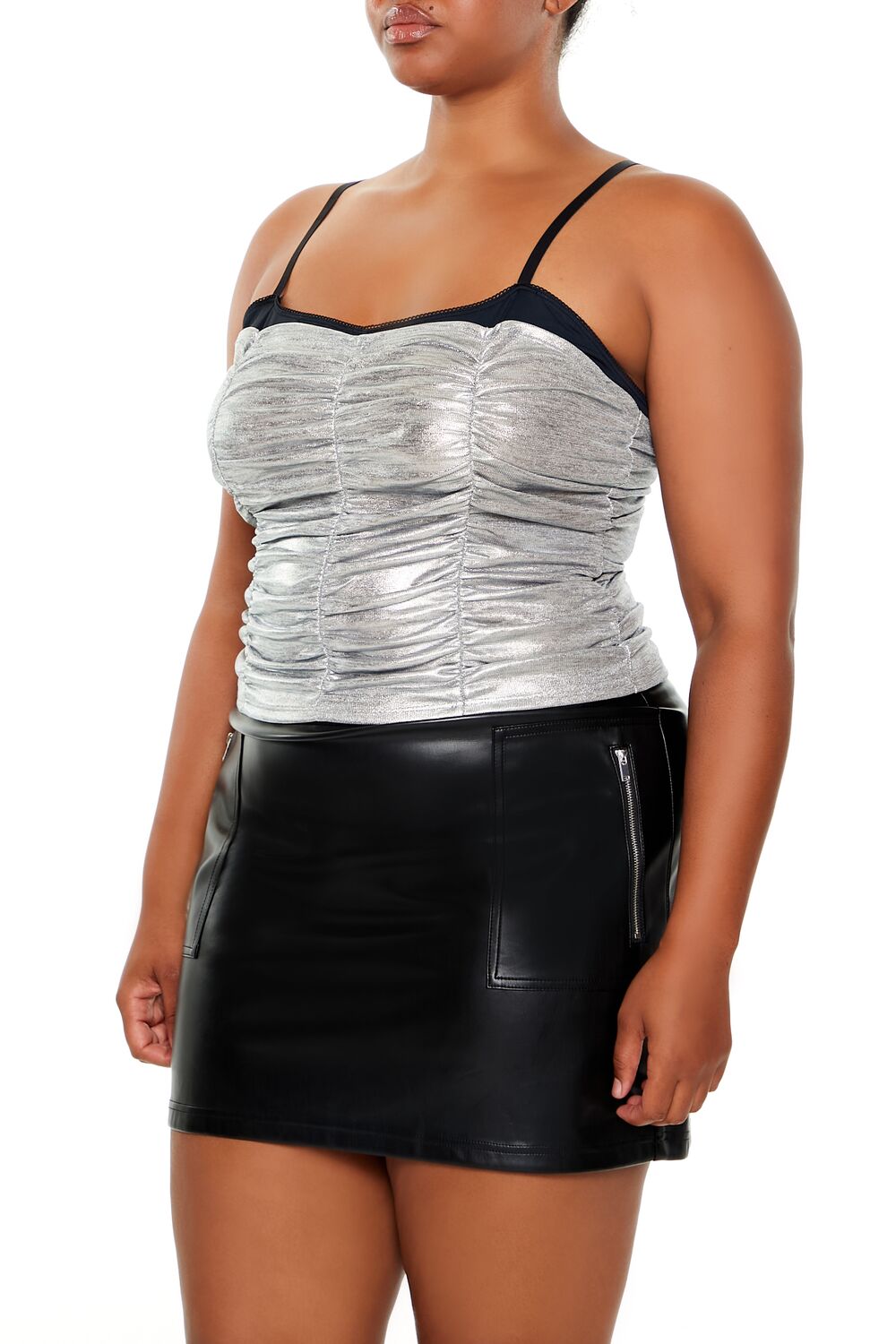 Plus Size Metallic Two-Tone Cami | Forever 21 sale