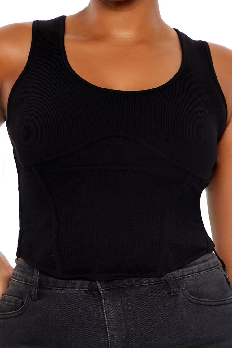 Plus Size Sweater-Knit Corset Tank Top | Forever 21 online