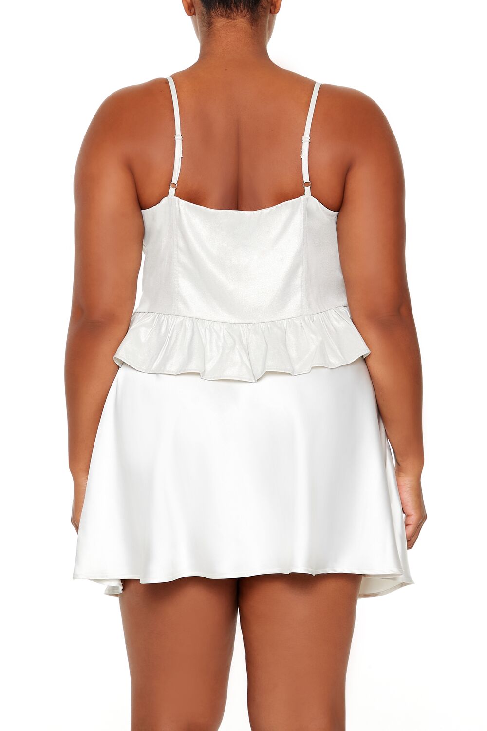 Plus Size Glitter V-Hem Bustier Cami | Forever 21 near me