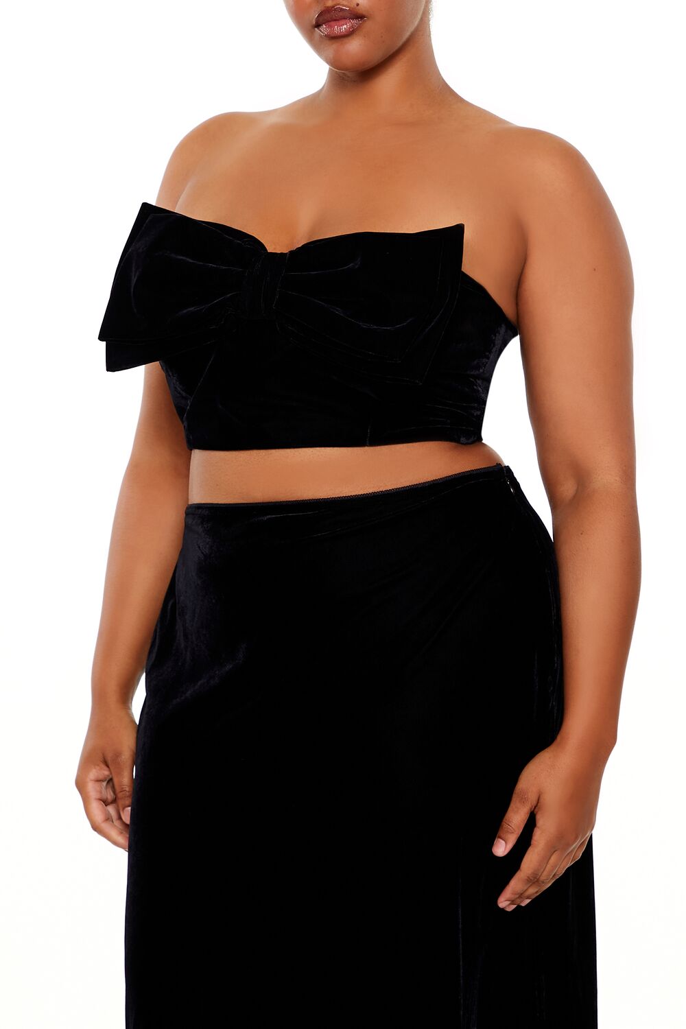 Plus Size Velvet Bow Tube Top | Forever 21 sale