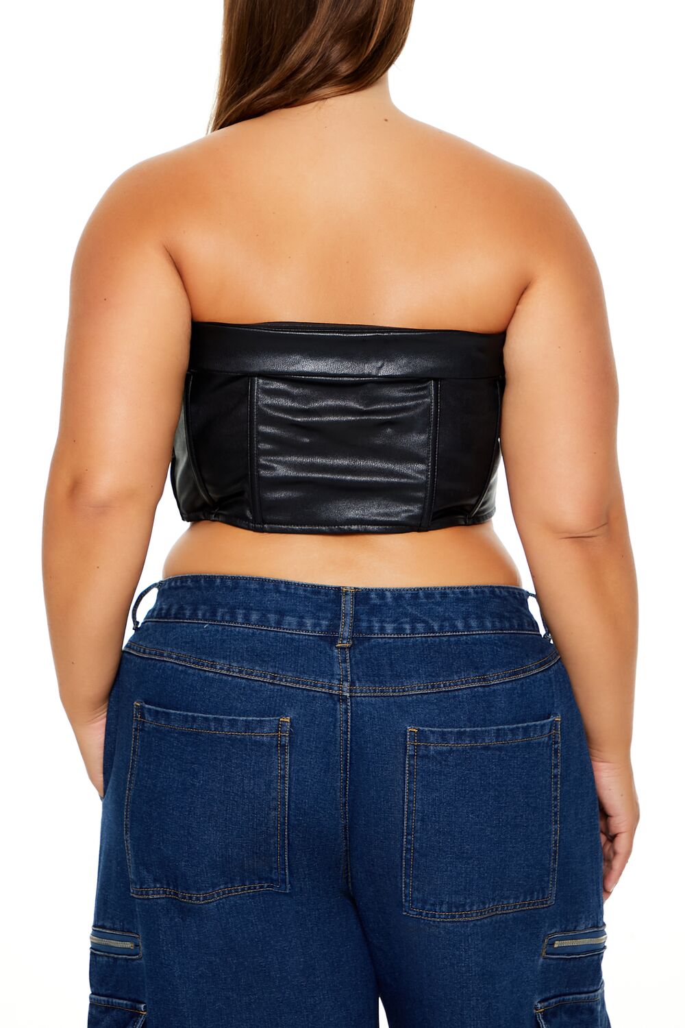 Plus Size Faux Leather Tube Top | Forever 21 on sale