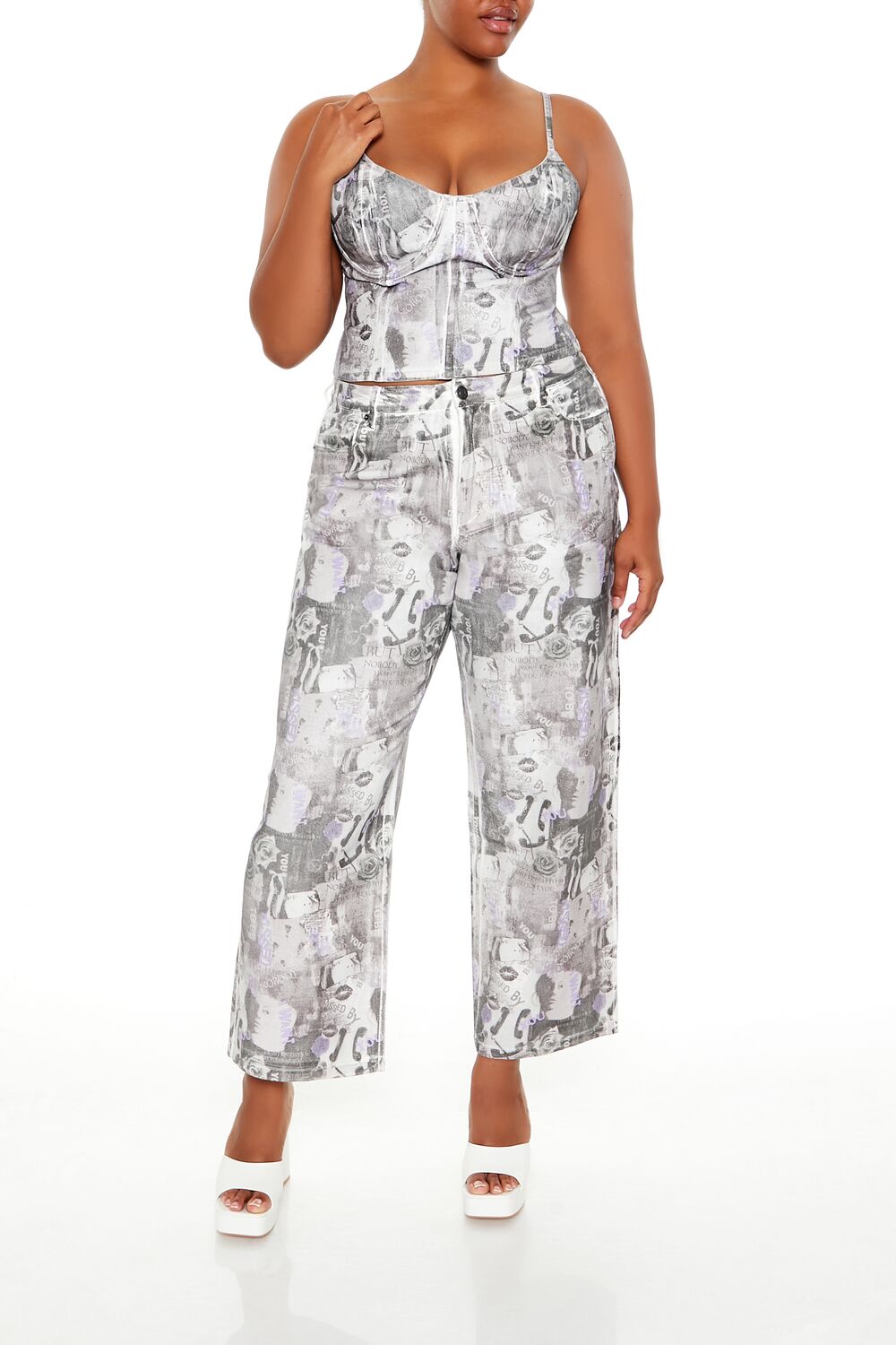 Plus Size Abstract Print Bustier Cami | Forever 21 discount