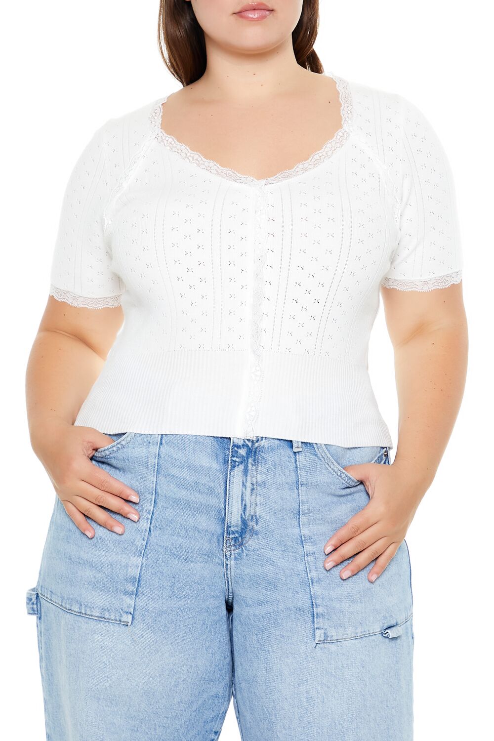Plus Size Sweater-Knit Crop Top | Forever 21 sale