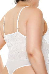 Plus Size Rhinestone Mesh Bodysuit | Forever 21 outlet
