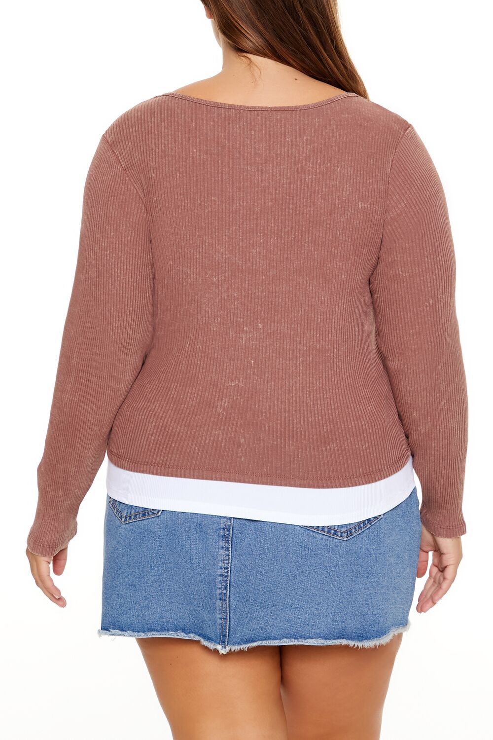 Plus Size Ribbed Henley Top | Forever 21 online