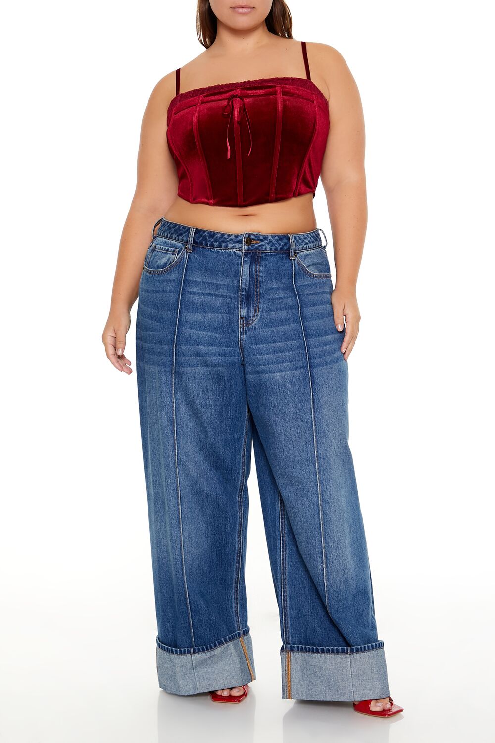 Plus Size Velvet Cropped Cami | Forever 21 sale