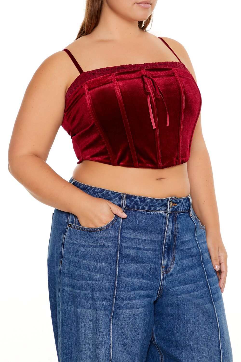 Plus Size Velvet Cropped Cami | Forever 21 sale