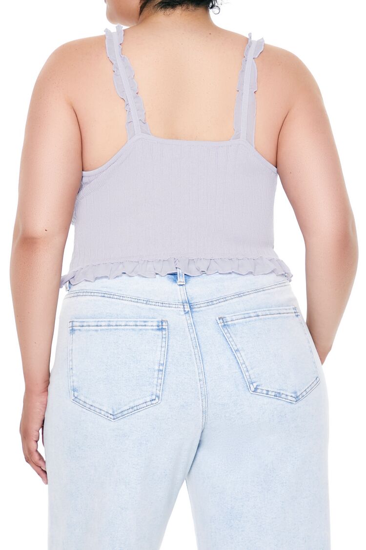 Plus Size Ruffle Sweater-Knit Cami | Forever 21 on sale