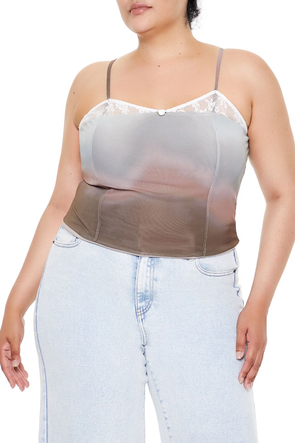 Plus Size Gradient Cropped Cami | Forever 21 US