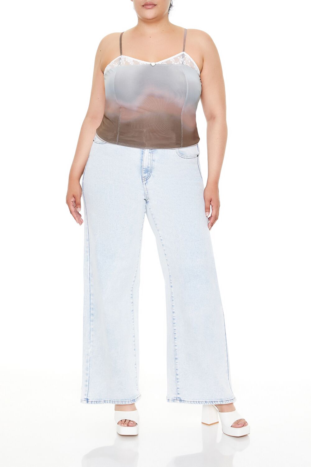 Plus Size Gradient Cropped Cami | Forever 21 US