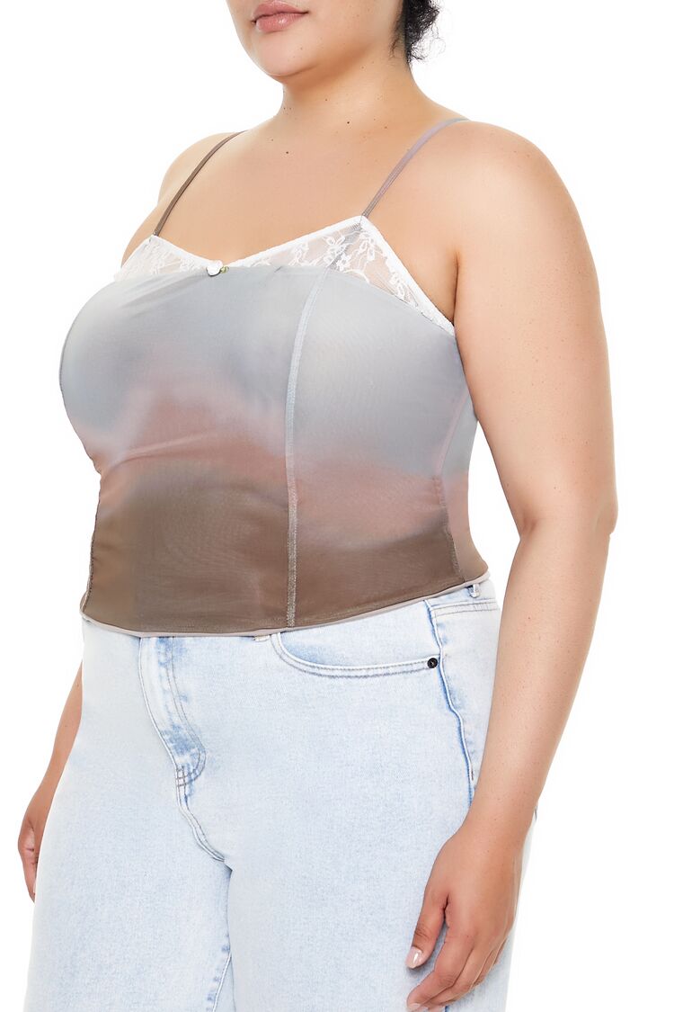 Plus Size Gradient Cropped Cami | Forever 21 US